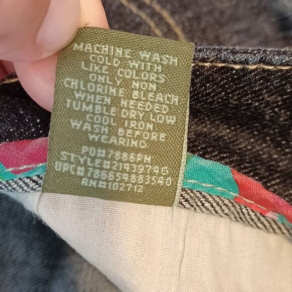 US POLO ASSN 11/12 Stretch Denim Dark Wash Mid Rise Shorts Cotton NEW Y2K 00s Bl - Picture 15 of 15